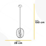Lesnina XXXL VISEČA LED-SVETILKA LILLY 400 lm 4000 K | Shoptok.si