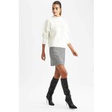 Defacto A-Line Plaid Regular Waist Mini Skirt