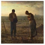  Slika - Jean-François Millet – The Angelus 40x40 Na talijanskom platnu | shoptok.hr