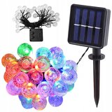  Led rgb 40 vanjski solarni ukrasni vijenac 8 funkcija | shoptok.hr