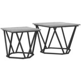  Set pomoćnih stolića 2 pcs Siva Sonoma Inženjerska drva i čelik | Eponuda.ba