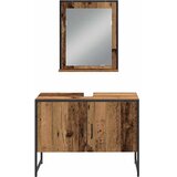  Set namještaja za kupaonicu 3 kom. Smeđa 33 x 33 x 113.5 cm | Shoptok.si