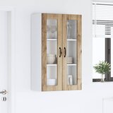  Zidni stakleni ormarić Umjetnički hrast 60 x 31 x 100 cm | shoptok.hr