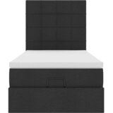  Otomanski krevet s madracem i LED crna 80x200cm tkanina | shoptok.hr
