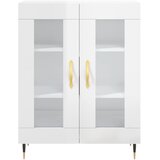  Komoda sjajna bijela 69,5x34x90 cm od konstruiranog drva | shoptok.hr