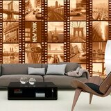  Tapeta - New York - Collage (sepia) 50x1000 Cijene