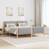  Okvir za krevet Svijetlo siva 200 x 200 cm tkanina | shoptok.hr