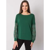 RUE PARIS Blouse-RV-BZ-7342.03-dark green | Shoptok.si