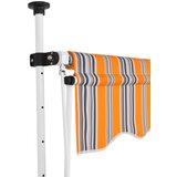 Maison Chic Ročno zložljiva tenda - Senčniki 350 cm rumene in modre črte, (22038276) Cene