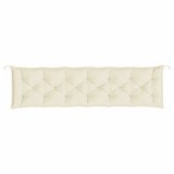  Jastuk za vrtnu klupu krem 200 x 50 x 7 cm od tkanine Oxford | shoptok.hr