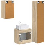  Set namještaja za kupaonicu 3 kom. Hrast sonoma | shoptok.hr