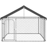  Vanjski kavez za pse s krovom 200 x 200 x 150 cm | shoptok.hr