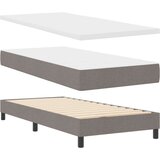 Box Postelja z vzmetnico z vzmetnico Taupe 100 x 200 cm blago, (5000127257) | Shoptok.si