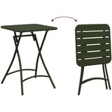 Bistro Stol Tamnozelena 55 x 55 x 72,5 cm Čelik s prahom | shoptok.hr