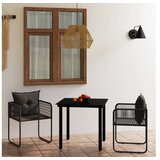  3-dijelni vrtni blagovaonski set crni | shoptok.hr