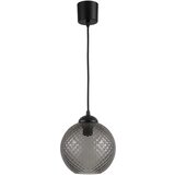 Brilagi LED luster na sajli R GLASS 1xE27/60W/230V prečnik 18 cm crna/zadimljeno-siva Cene