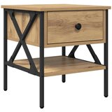 vidaXL Nočna omarica s predalom artisan hrast 40 x 42 x 45 cm, (5000044120) Cene