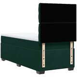 Box spring krevet s madracem tamnozeleni 100x200 cm baršunasti | shoptok.hr