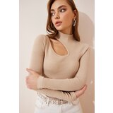 Happiness İstanbul Blouse - Beige - Fitted Cene