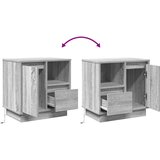  Noćni ormar 2 pcs Siva 50 x 34,5 x 50 cm. Konstruirano drvo | shoptok.hr