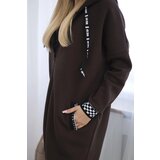 Kesi Brown zip-up hoodie | shoptok.hr
