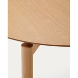 Kave Home Okrogla jedilna miza v jesenovem dekorju ø 110 cm Indara – | Shoptok.si