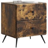  Noćni ormar s ladicama 2 pcs Dimljeni hrast 43 x 34 5 x 47 5 cm | shoptok.hr