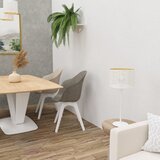  Stona lampa LOFT SHADE 1xE27/60W/230V, prečnik 25 cm, bela/zlatna | Eponuda.com