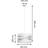  Luster na sajli HELEN 1xE27/15W/230V prečnik 35 cm bela | Eponuda.com