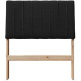 vidaXL tapecirano vzglavje črna 80 cm masivno borovo les | Shoptok.si
