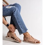 Gemre Pink eco leather sandals Grimalda | Shoptok.si