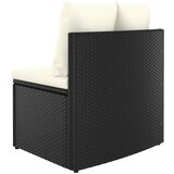  5-dijelni set vrtnih sofa od poliratana s jastucima crni | shoptok.hr