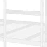 vidaXL Krevet na kat bez madraca bijeli 100x200 cm čelik | shoptok.hr