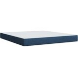 vidaXL Box spring postelja z vzmetnico modra 180x200 cm blago | Shoptok.si