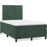 Box spring krevet s madracem tamnozeleni 120x200 cm baršunasti | shoptok.hr
