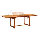  Vrtni blagovaonski stol (160 - 240)x100x75 cm od drva bagrema | shoptok.hr