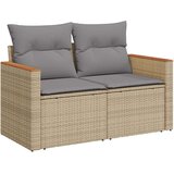  12-dijelni set vrtnih sofa s jastucima bež od poliratana | shoptok.hr