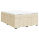  Krevet s oprugama i madracem krem 160x200 cm od tkanine | shoptok.hr