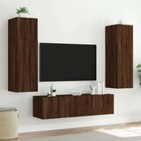 Zidni TV ormarići LED 2 kom smeđa boja hrasta 60x35x41 cm | shoptok.hr