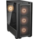 Cougar | MX600 Black | PC Case | Mid Tower / Mesh Front Panel / 3 x 140mm + 1 x 120mm Fans / Transparent Left Panel | Eponuda.ba