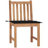 Maison Chic vrtni stoli - stol za vrt 2 kosa z blazinami trdna tikovina JS1439, (21878726) | Shoptok.si