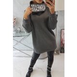 Kesi Padded sweatshirt with hood graphite | ePonuda.com