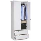 MID.YOU garderobna omara landwood, bela | Shoptok.si