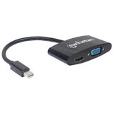 Manhattan Adapter 152709 Mini DisplayPort/M - HDMI/VGA F Crni | ePonuda.com