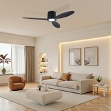  ZEVENTI - LED plafonski ventilator VENTORA LED/24W/230V Wi-Fi Tuya crna + daljinski upravljač | Eponuda.com