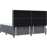 Box Spring Krevet s Madracem Tamno Siva 200x200 cm Baršun | shoptok.hr