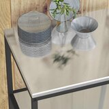  Kuhinjsko skladištenje HATTEM Srebrna 90 x 50 x 92 cm Čelik | Shoptok.si