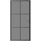 Unutarnja vrata 102,5x201,5 cm crna od ESG stakla i aluminija | shoptok.hr