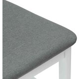  Trpezarijske stolice 2 pcs Bijelo 48 x 49 x 95 cm - Bijela i siva | shoptok.hr