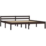  Okvir za krevet od masivne borovine tamnosmeđi 160 x 200 cm | shoptok.hr